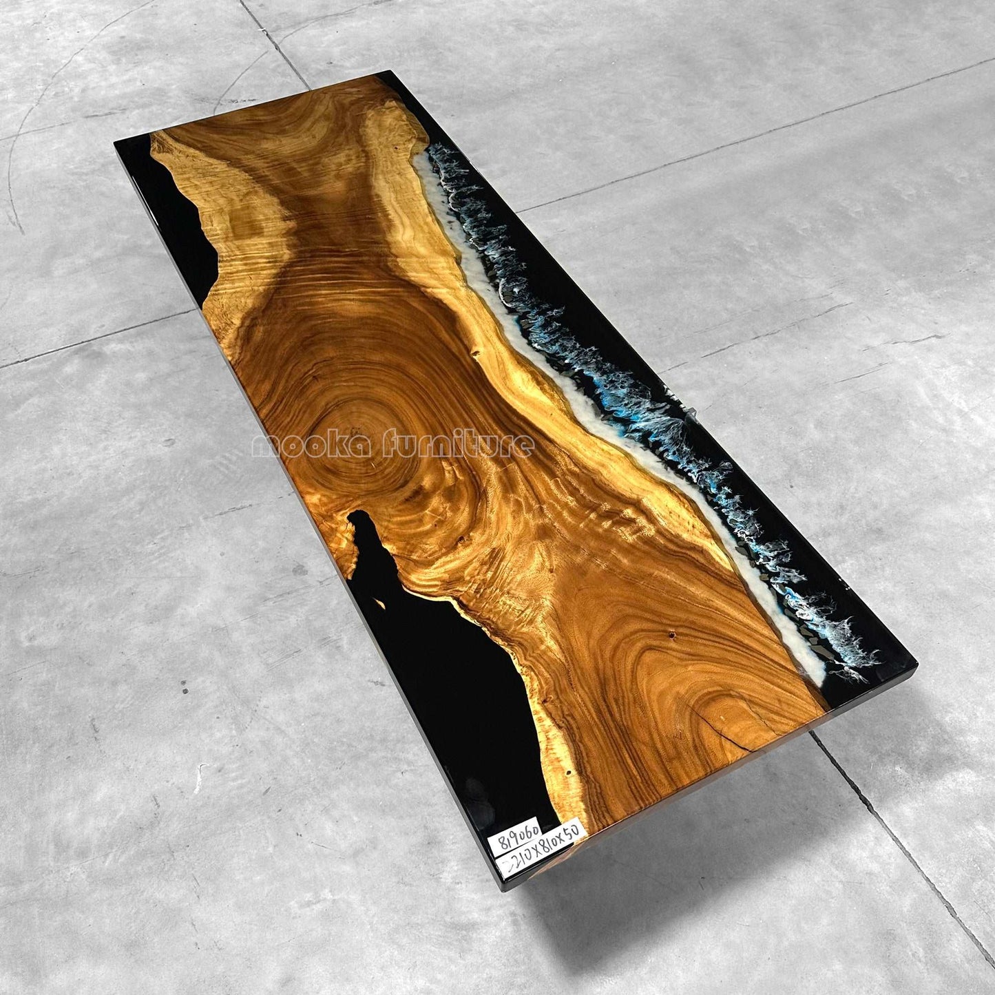 Resin Wood Dining Table - MOOKA FURNITURE