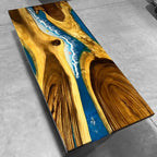 Unique custom made river table Ocean Themed Dining Table 6-8 seats - MOOKA FURNITURE