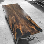 10feet Luxury bookmatch slab table solid wood dining table for 10-12 people