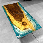 Resin Wood Dining Table - MOOKA FURNITURE