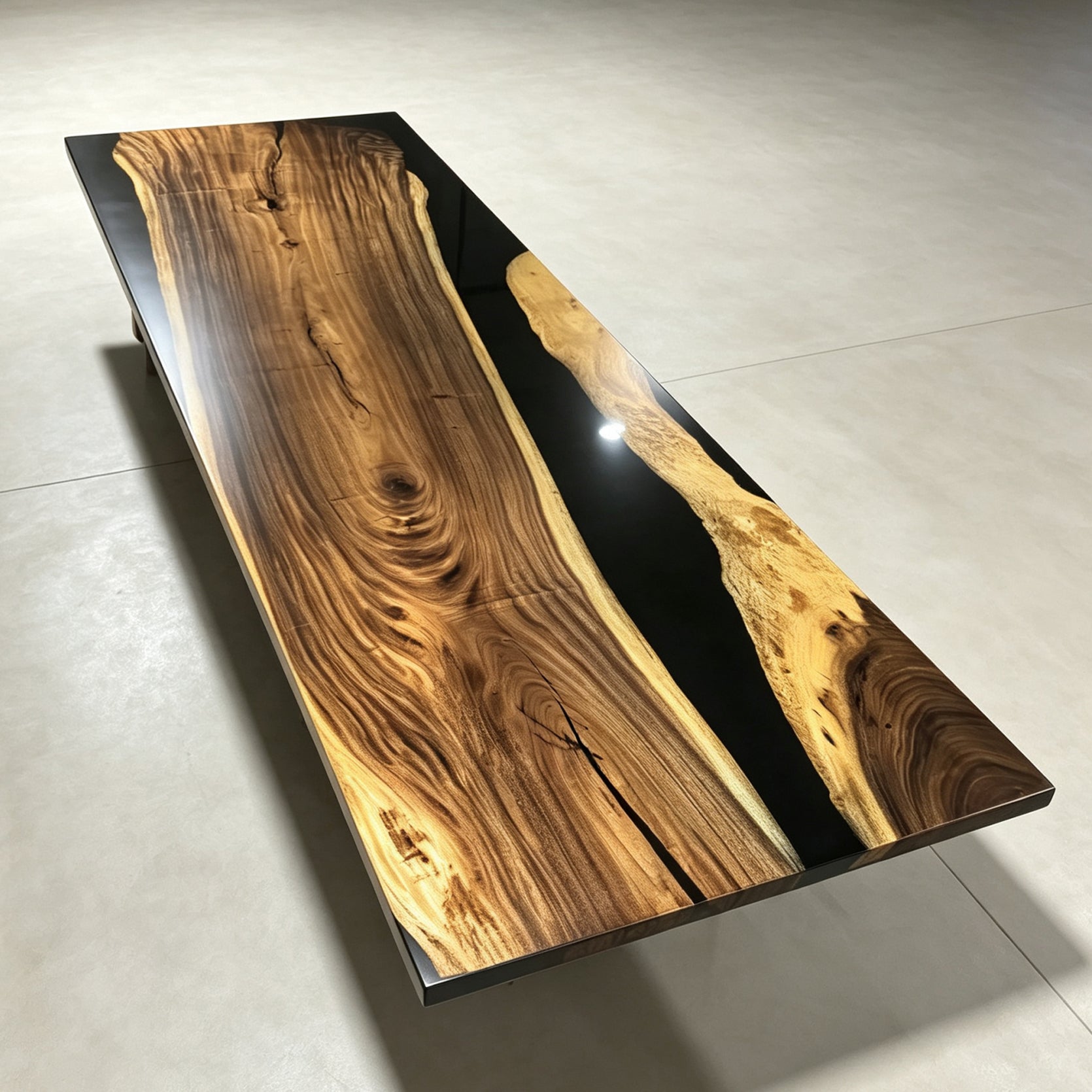 Custom Handcrafted solid wood dining table for big family gathering dining table