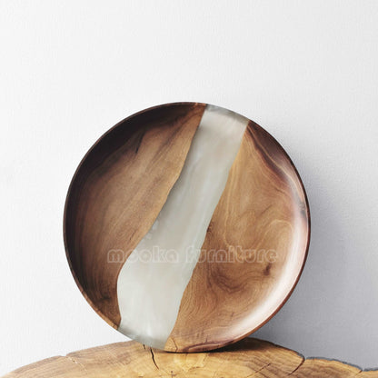 BLACK WALNUT RESIN TRAY FREE SHIPPING MKTY011-24C - MOOKAFURNITURE