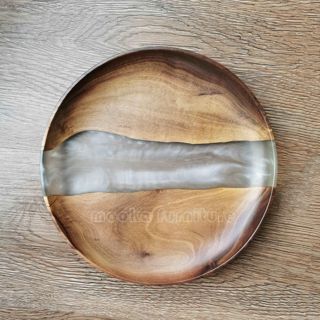 BLACK WALNUT RESIN TRAY FREE SHIPPING MKTY011-24C - MOOKA FURNITURE