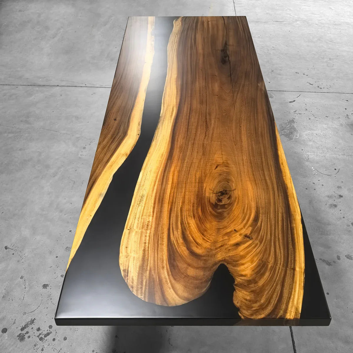 Big family dining table for 10 people black river table extra wide - MOOKA FURNITURE