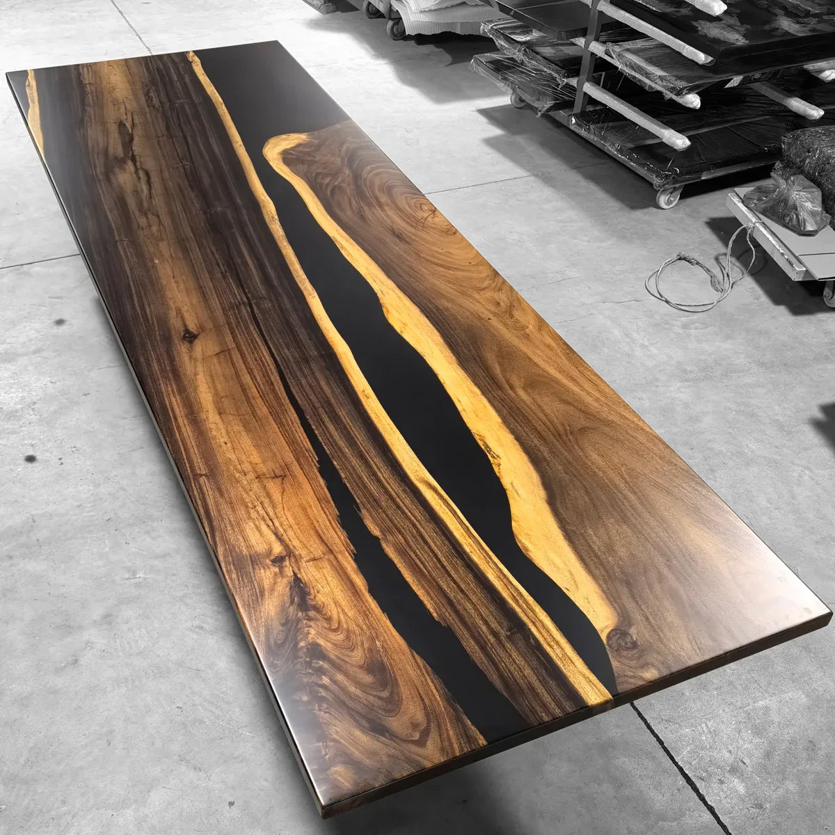 12ft Long river table for 14 people big dining table communal table conference table - MOOKA FURNITURE