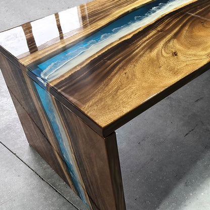 Custom made one of a kind waterfall table