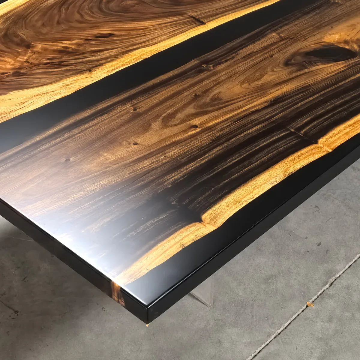 Massive Boardroom table in 12 ft for 12-14 people solid wood river epoxy conference table custom made - MOOKA FURNITURE