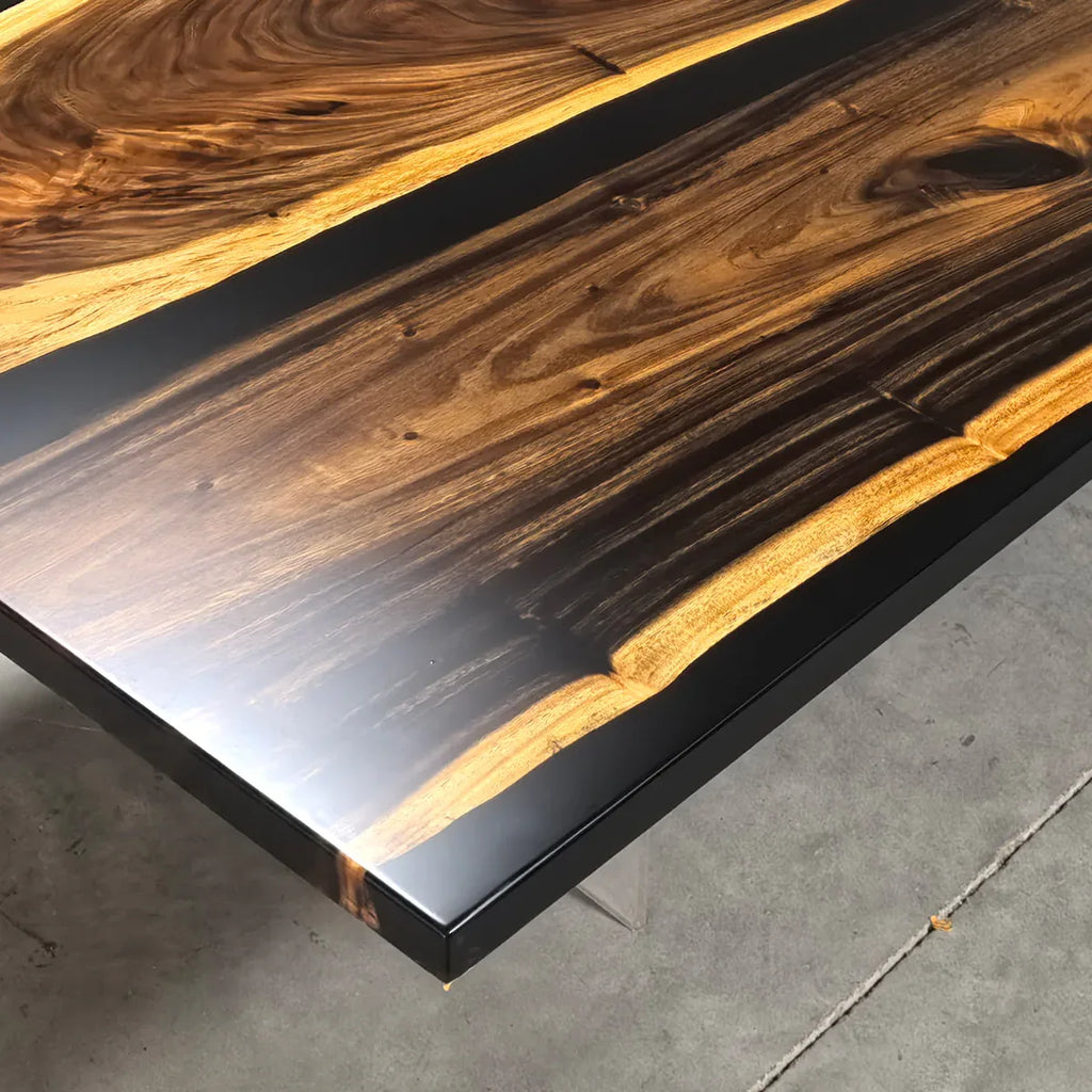 12ft Long table for 14 people big dining room open space table custom made wood table - MOOKA FURNITURE