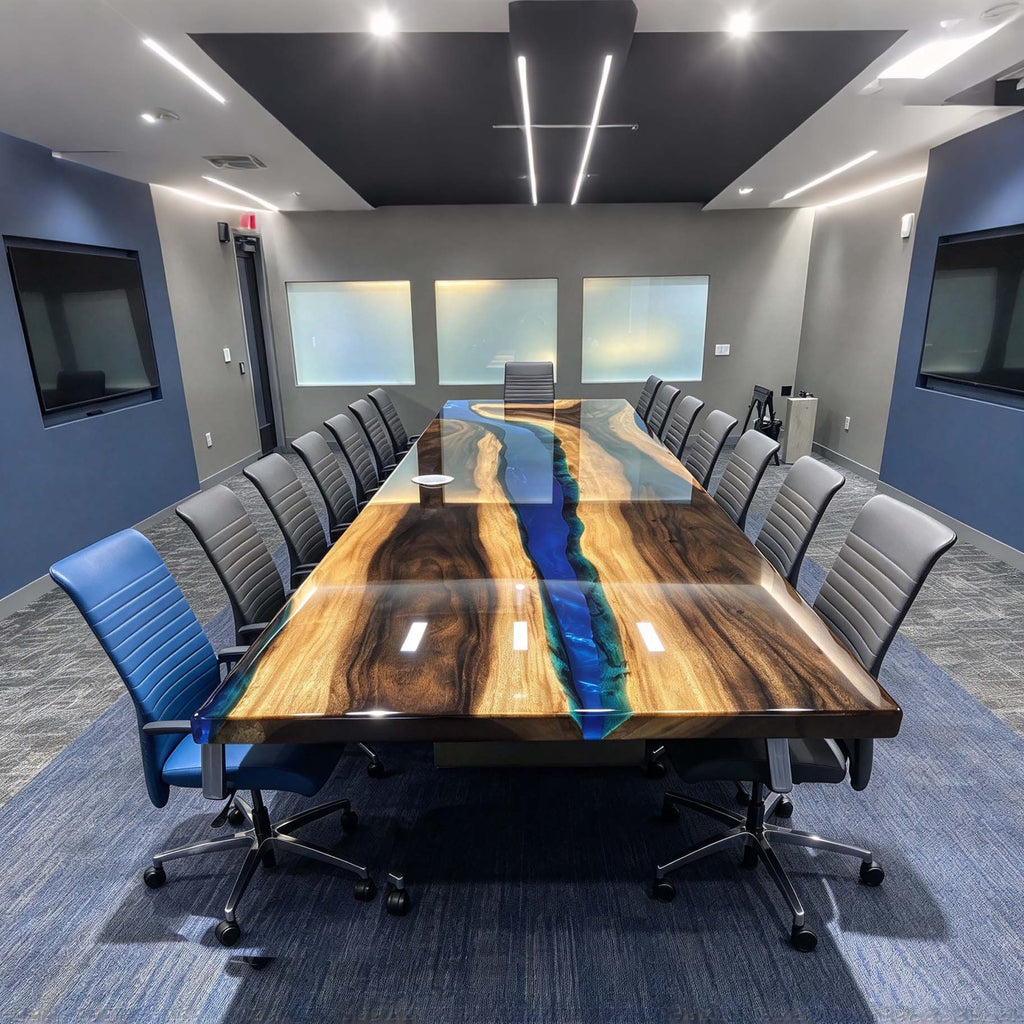14ft Large conference table for 16 people in meeting space boardroom table