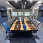 14ft Large conference table for 16 people in meeting space boardroom table
