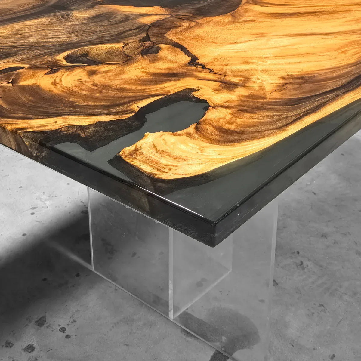 Craftsmanship single masterpiece solid wood dining table for 8 people - MOOKA FURNITURE