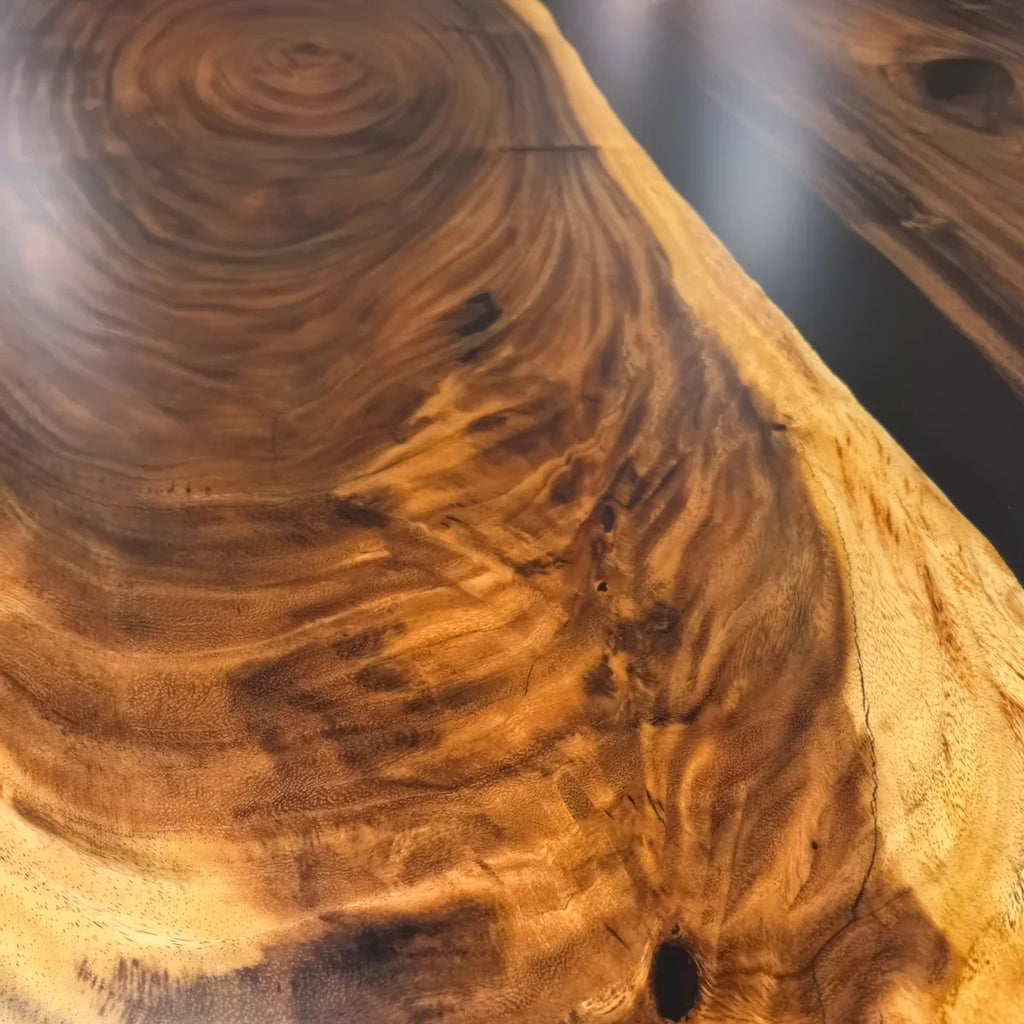 Massive Boardroom table in 12 ft for 12-14 people solid wood river epoxy conference table custom made - MOOKA FURNITURE
