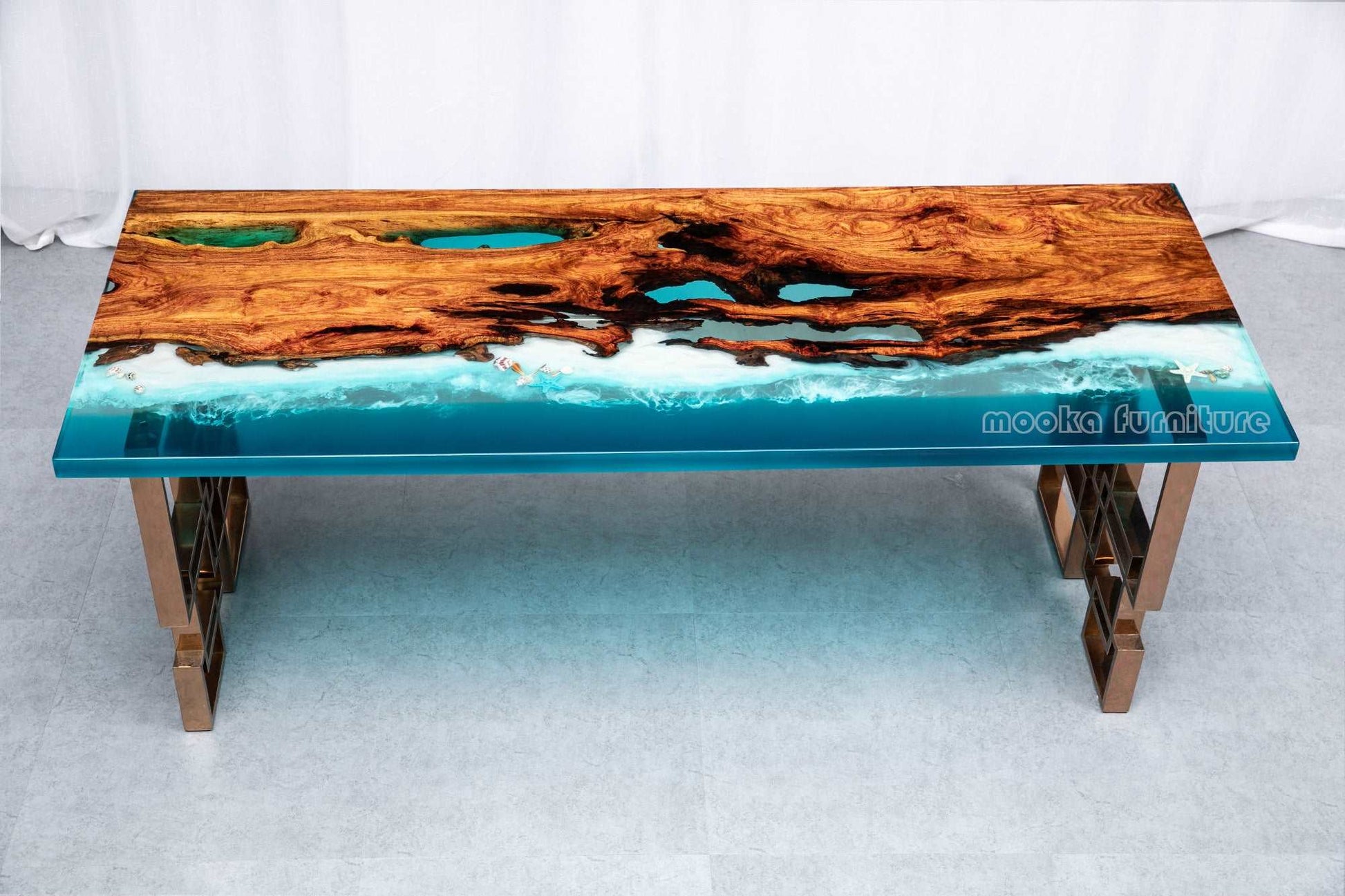 Ocean resin table - MOOKAFURNITURE