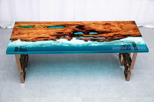 Ocean resin table - MOOKAFURNITURE
