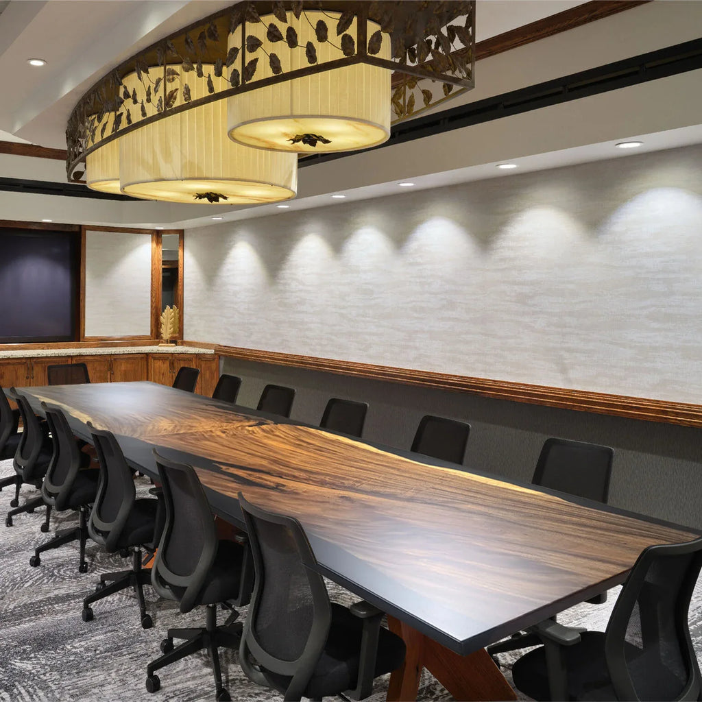 Massive Boardroom table in 13 ft for 14 people solid wood conference table custom made - MOOKA FURNITURE