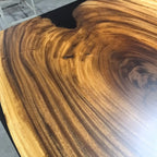 Big family dining table for 10 people black river table extra wide - MOOKA FURNITURE