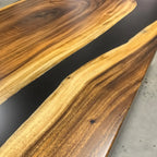 Big family dining table for 10 people black river table extra wide - MOOKA FURNITURE