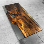 Craftsmanship single masterpiece solid wood dining table for 8 people - MOOKA FURNITURE