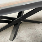 Starburst Table Base Straw-bundle-shaped Table Base match to table top for 10-12 people - MOOKA FURNITURE