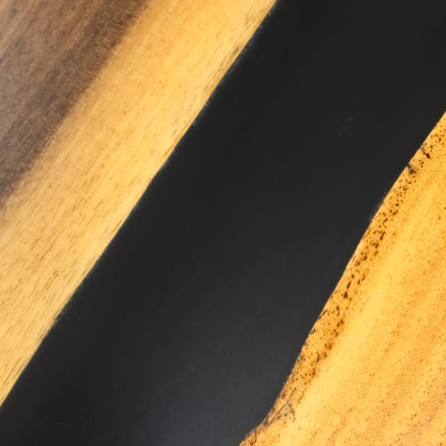 10ft office meeting table made of organic wood and black resin for conference table 10-12 people - MOOKA FURNITURE