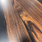 10feet Meeting table in black walnut solid wood slab conference table for 10 seats
