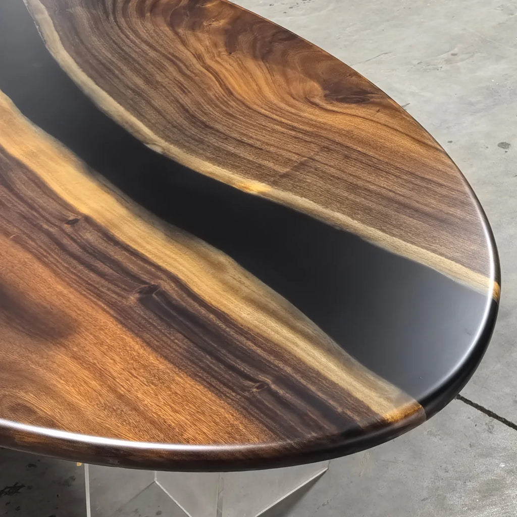 Luxury solid wood big size Oval shape dining table for 12 seats - MOOKA FURNITURE