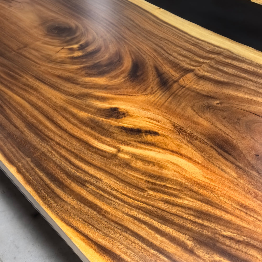 Custom Handcrafted solid wood dining table for big family gathering dining table