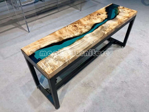 Resin Wood Bench - MOOKAFURNITURE