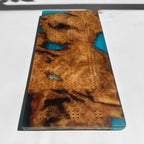 Unique Custom Handmade Luxury burl wood epoxy Cribbage Board
