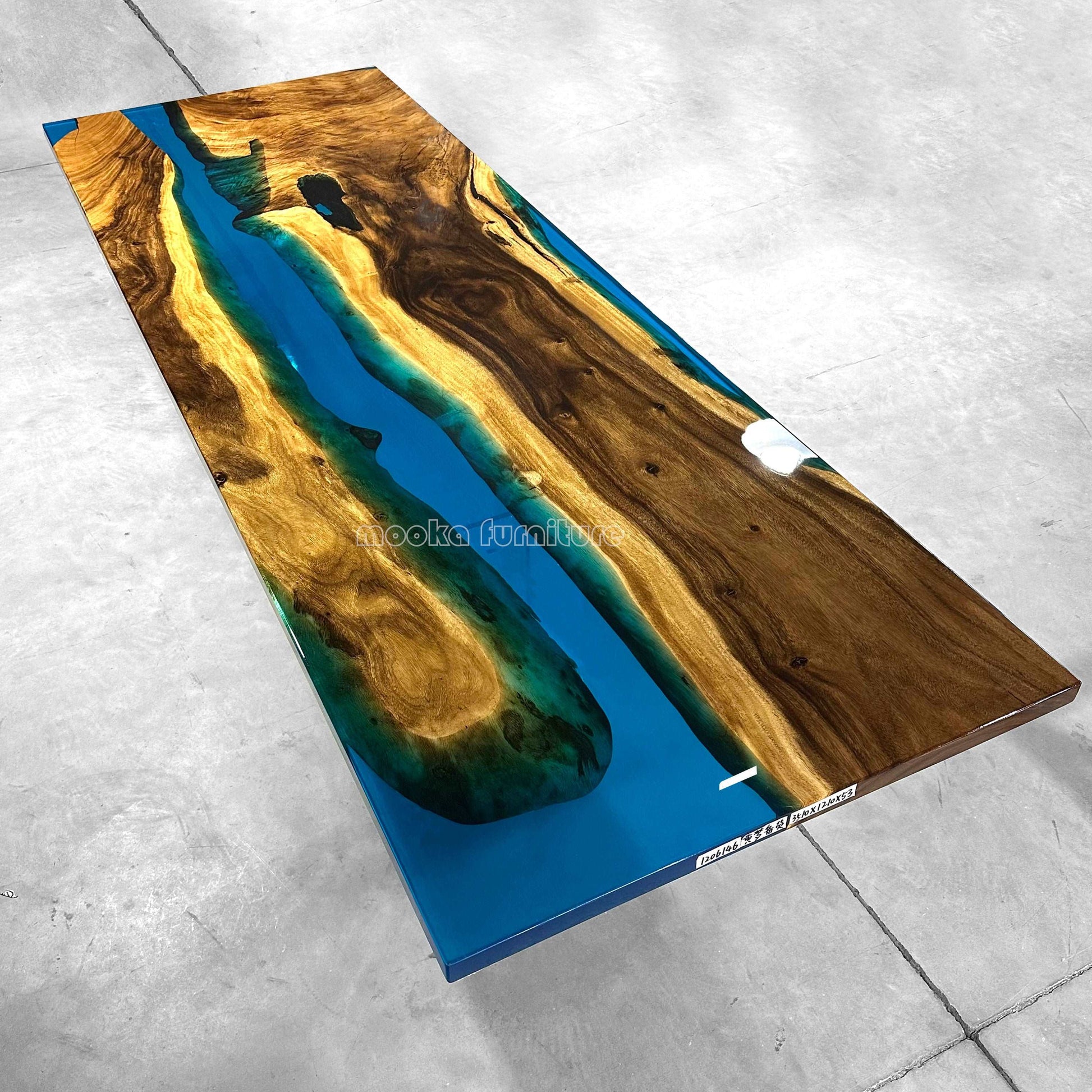 Resin Wood Dining Table - MOOKA FURNITURE