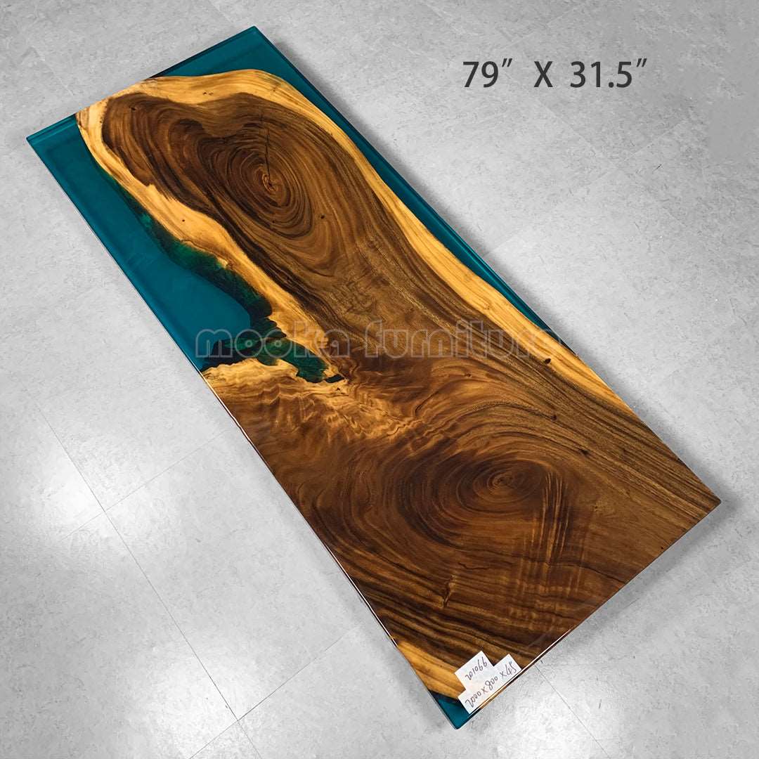 Resin Wood Dining Table - MOOKAFURNITURE