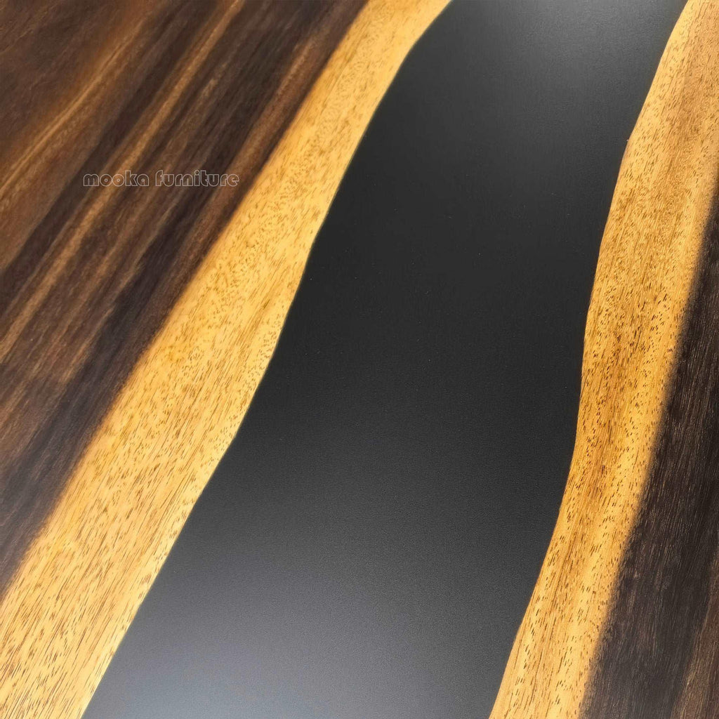 12ft Long river table for 14 people big dining room custom made wood table - MOOKA FURNITURE