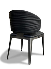 Load image into Gallery viewer, Sybilla chair  with elegant wave textured backrest - MOOKAFURNITURE