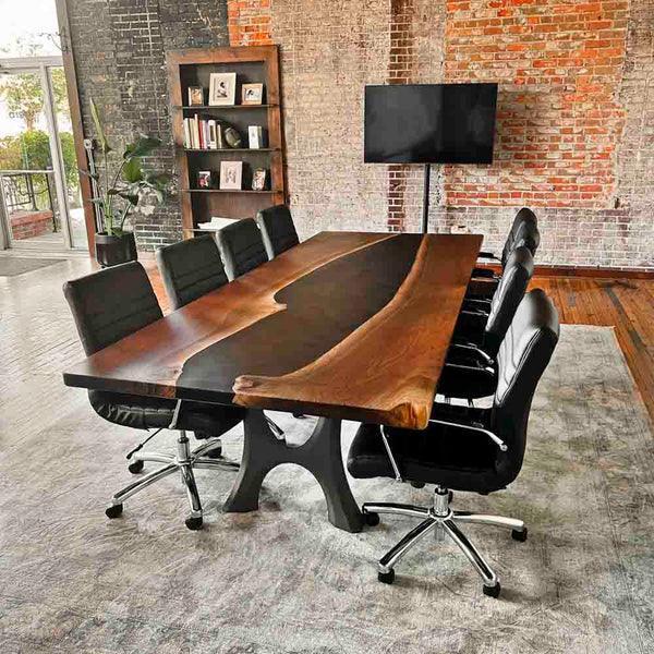 Metal Table Legs - 405 Haru - 23W, 28H inch - Set of 2 pcs - Flowyline - MOOKA FURNITURE