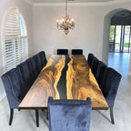 Big family dining table for 10-12 people black river table extra wide - MOOKA FURNITURE