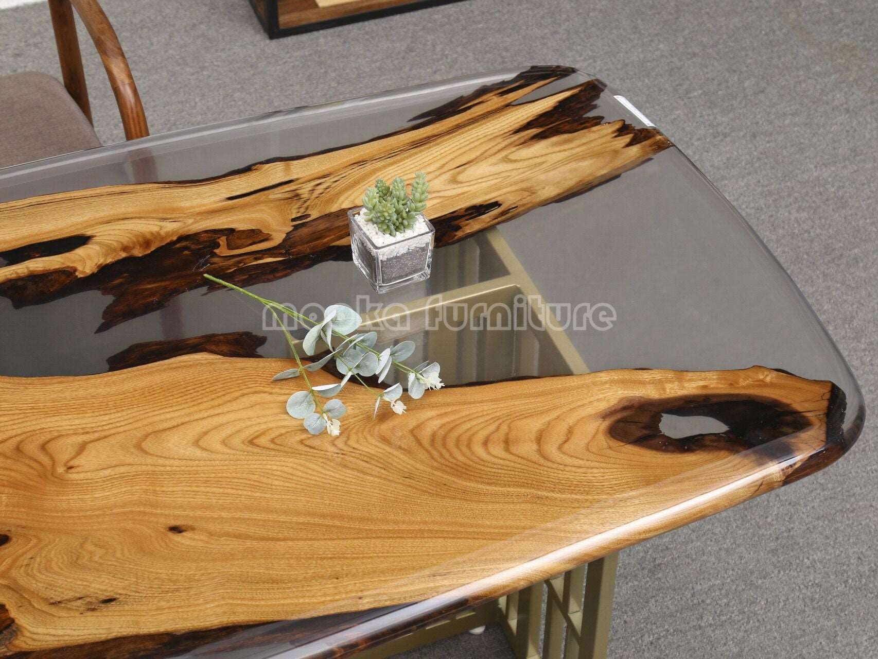 Resin River Table - MOOKAFURNITURE