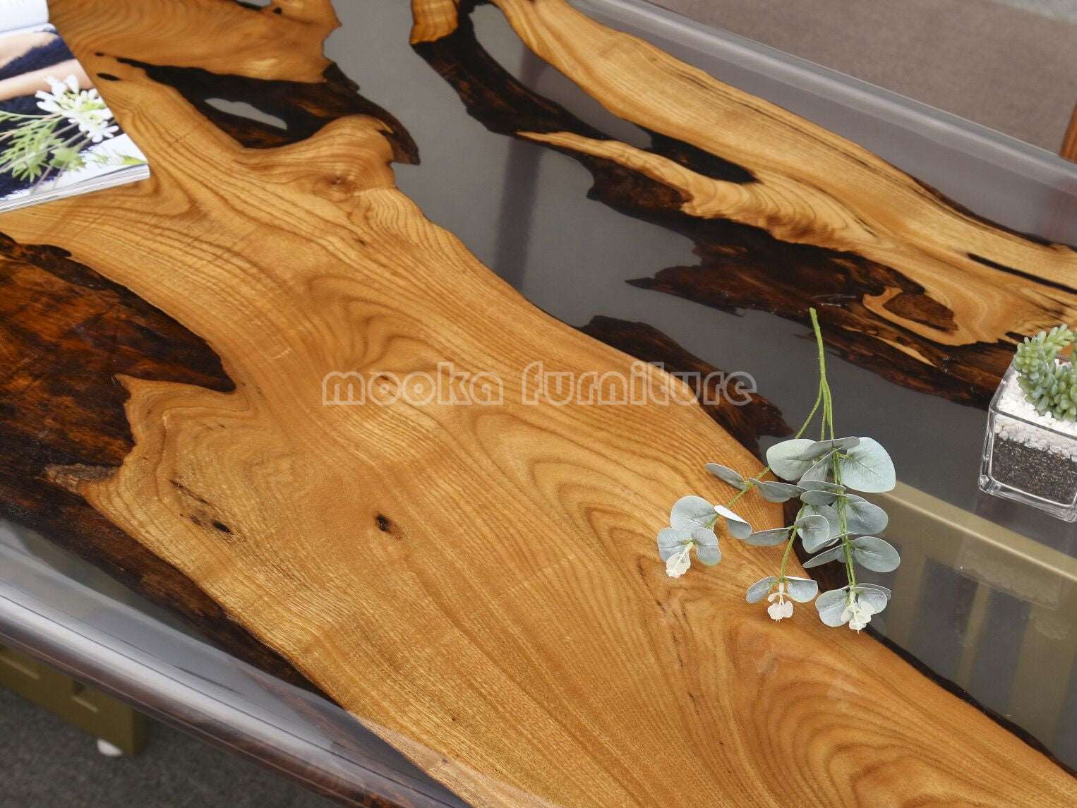 Resin River Table - MOOKAFURNITURE