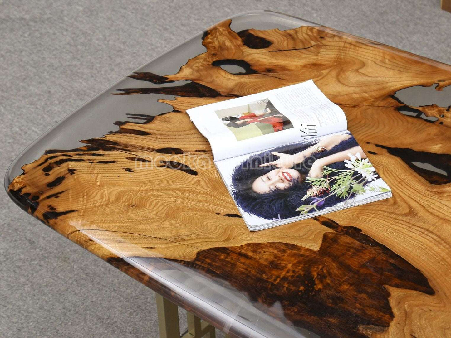 Resin River Table - MOOKAFURNITURE