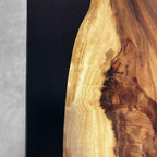 Multicolor epoxy with ocean theme wood dining table for 8 or 10 people - MOOKA FURNITURE