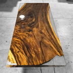 Luxury single wood epoxy river table for 6-8 person - MOOKA FURNITURE