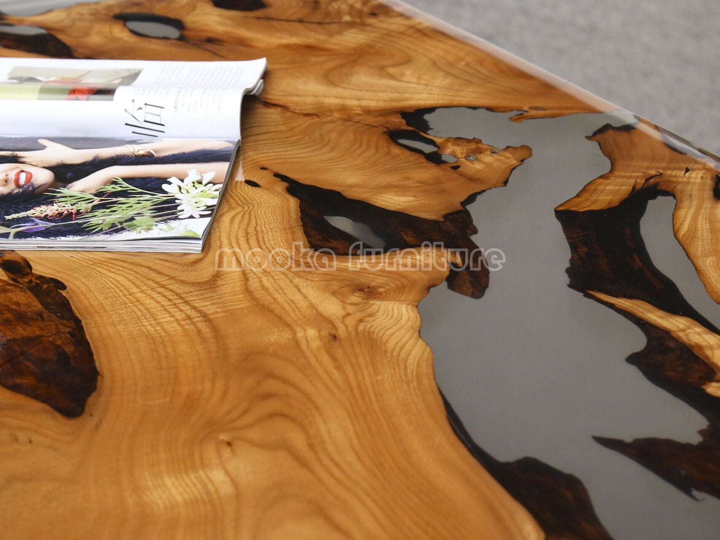 Resin River Table - MOOKAFURNITURE