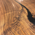 Unique black walnut epoxy river table organic wood dining table for 8-10 seat - MOOKA FURNITURE