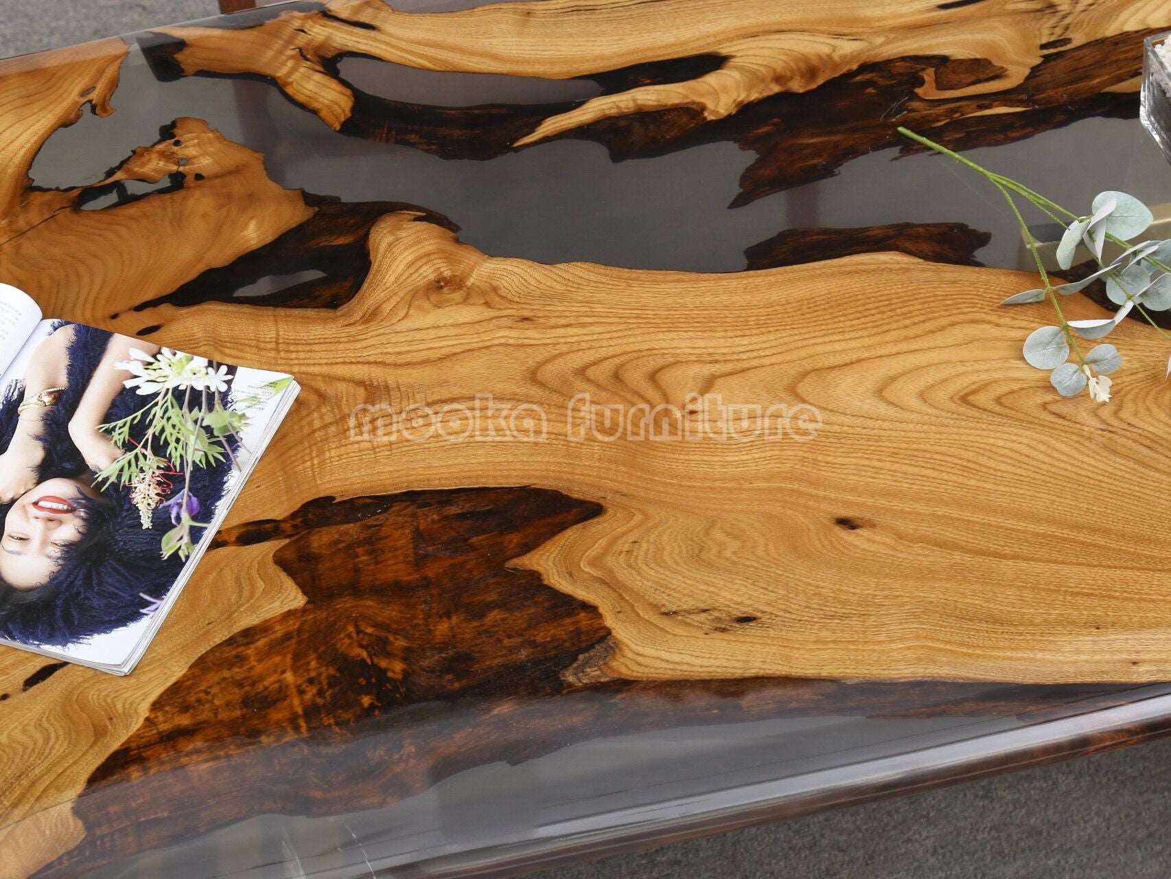 Resin River Table - MOOKAFURNITURE