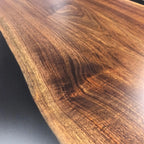 12feet large scale size dining table for 12 people dark walnut black epoxy river table - MOOKA FURNITURE