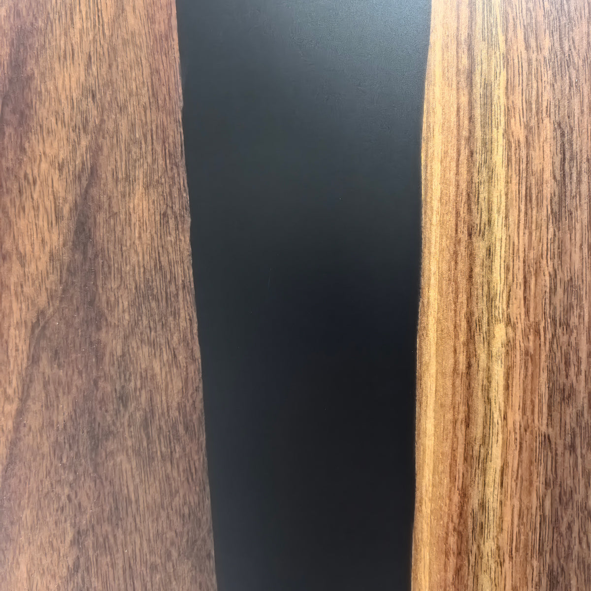 10feet Meeting table in black walnut solid wood slab conference table for 10 seats