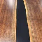 Luxury bookmatch blackwalnut  solid wood conference table for 12-14 seats