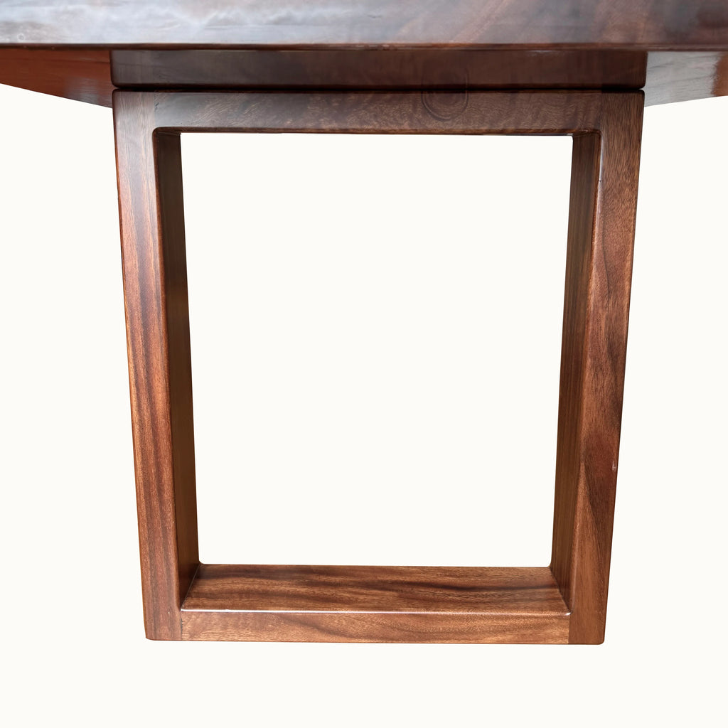 Solid wood table base simple square design for 10-14 people(single leg) - MOOKA FURNITURE
