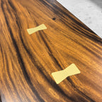 120 inch solid natural wood dining table with bench for 10-12 people