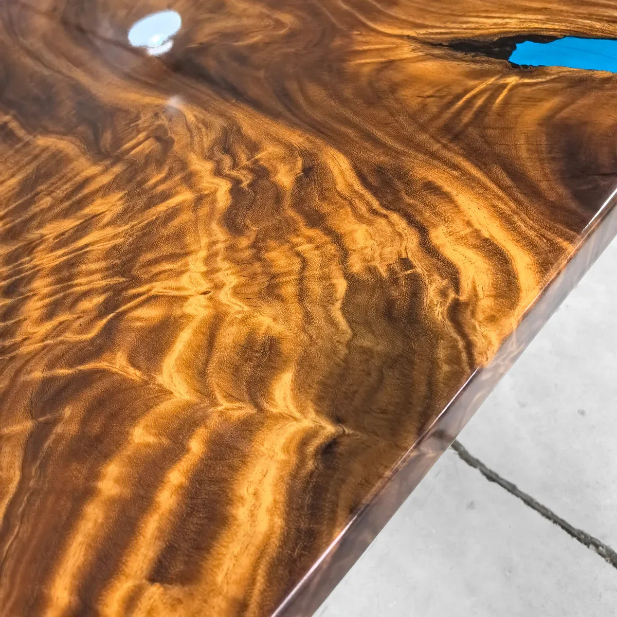 Handmade seawave costal style river table dining table for 8 people - MOOKA FURNITURE