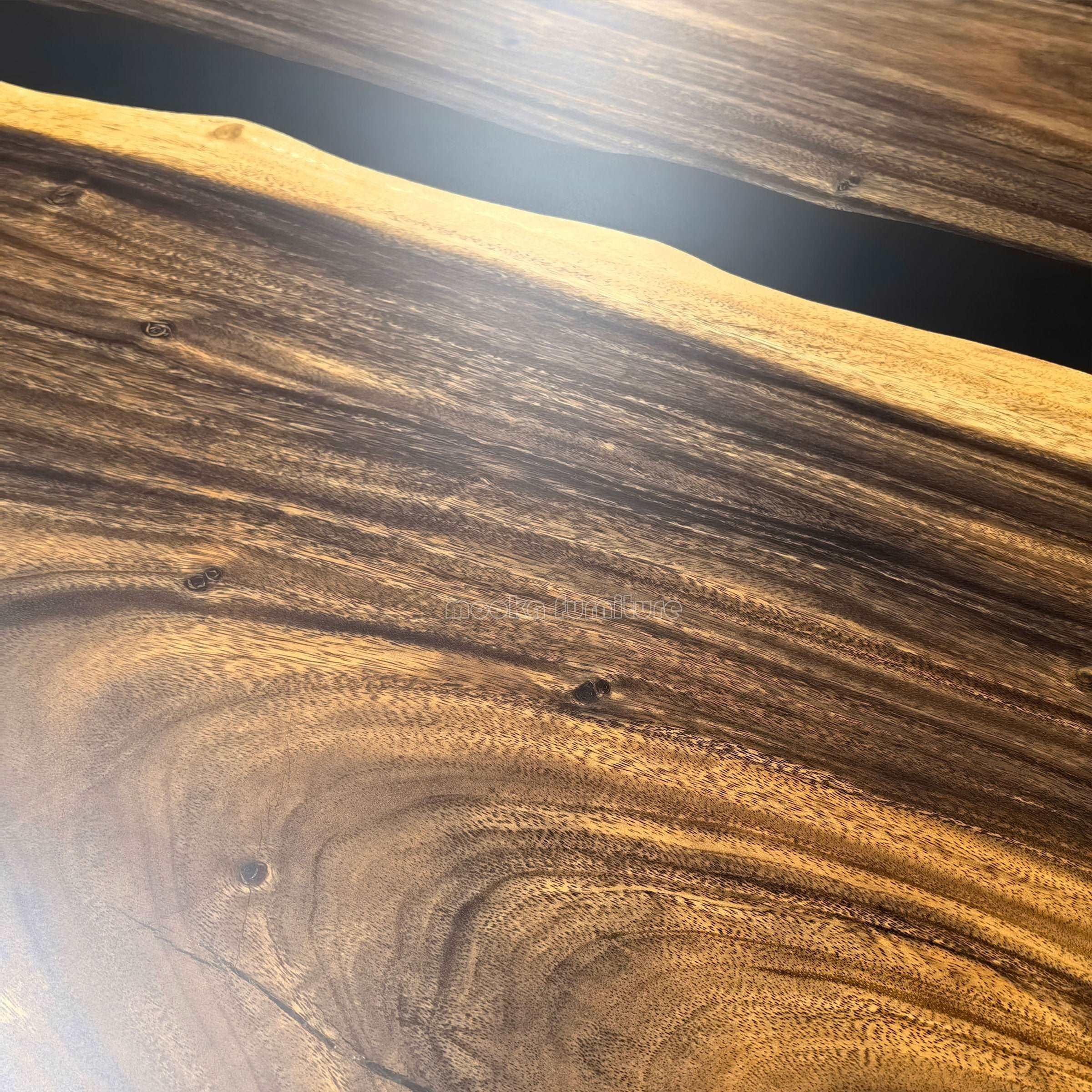 12ft Long river table for 14 people big dining room custom made wood table - MOOKA FURNITURE